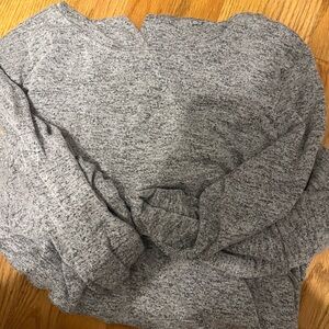 Cuddl Duds Soft Gray Knit Top